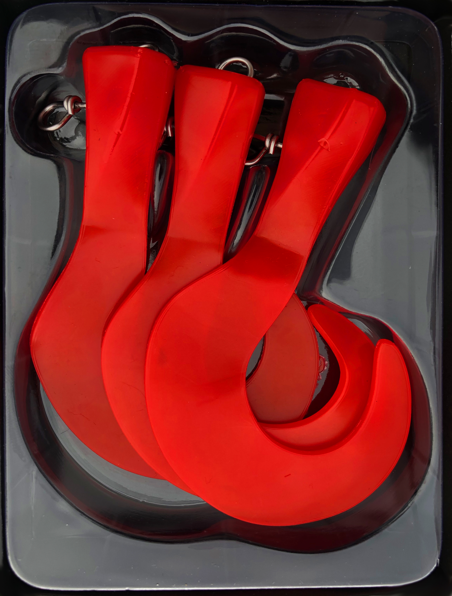 Headbanger Tail Rep. tails, 3 pcs - Red