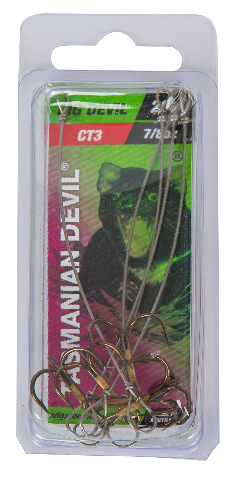 Tasmanian Devil - Treblekrok centre - 26g - 5 stk
