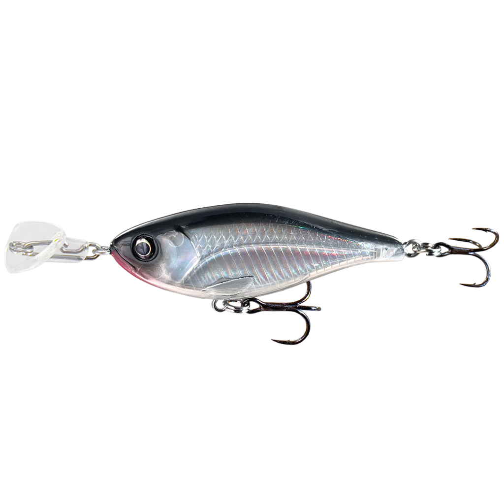 Headbanger Cranky Shad - Slow sink - Black/Silver