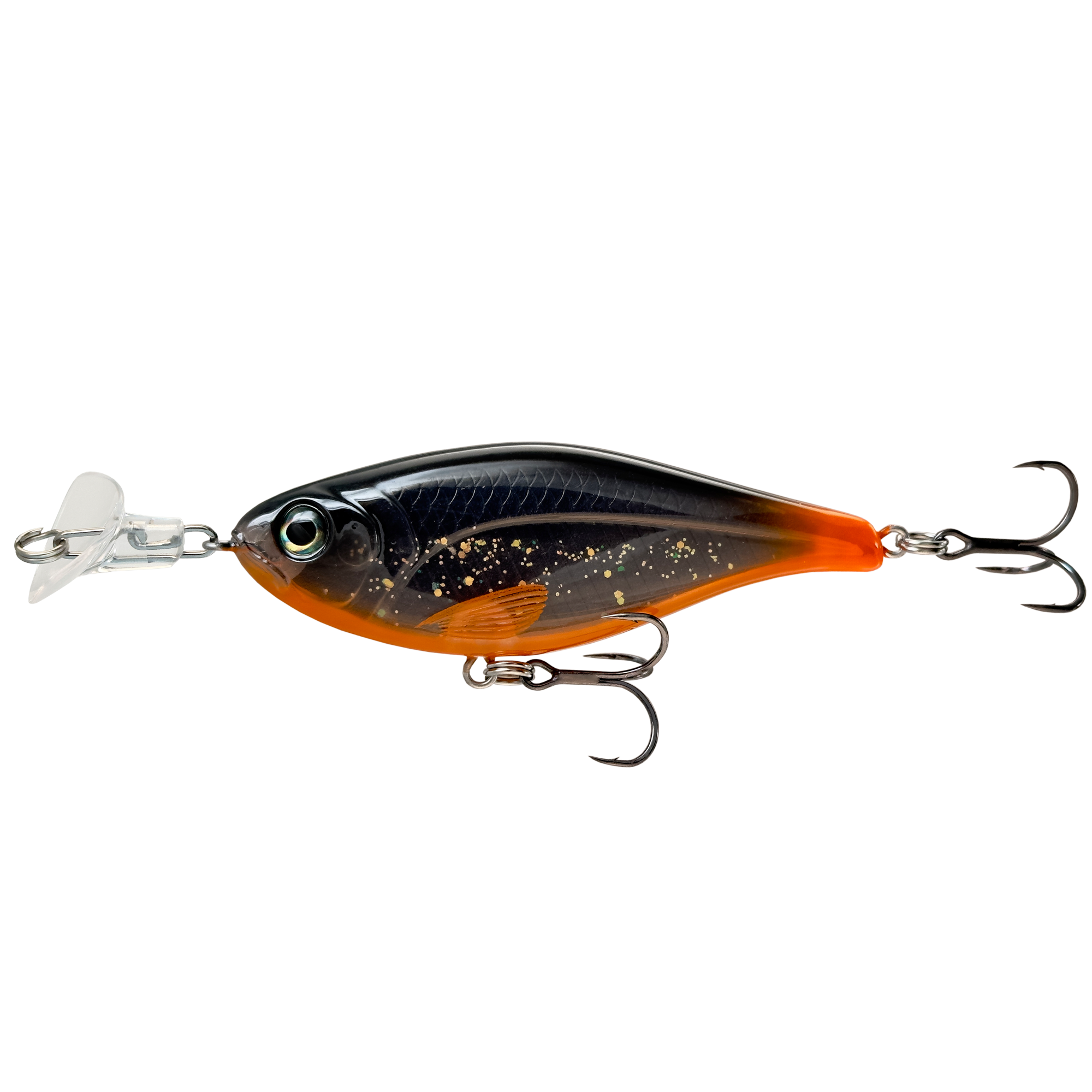 Headbanger Cranky Shad - Slow sink - Black/Orange
