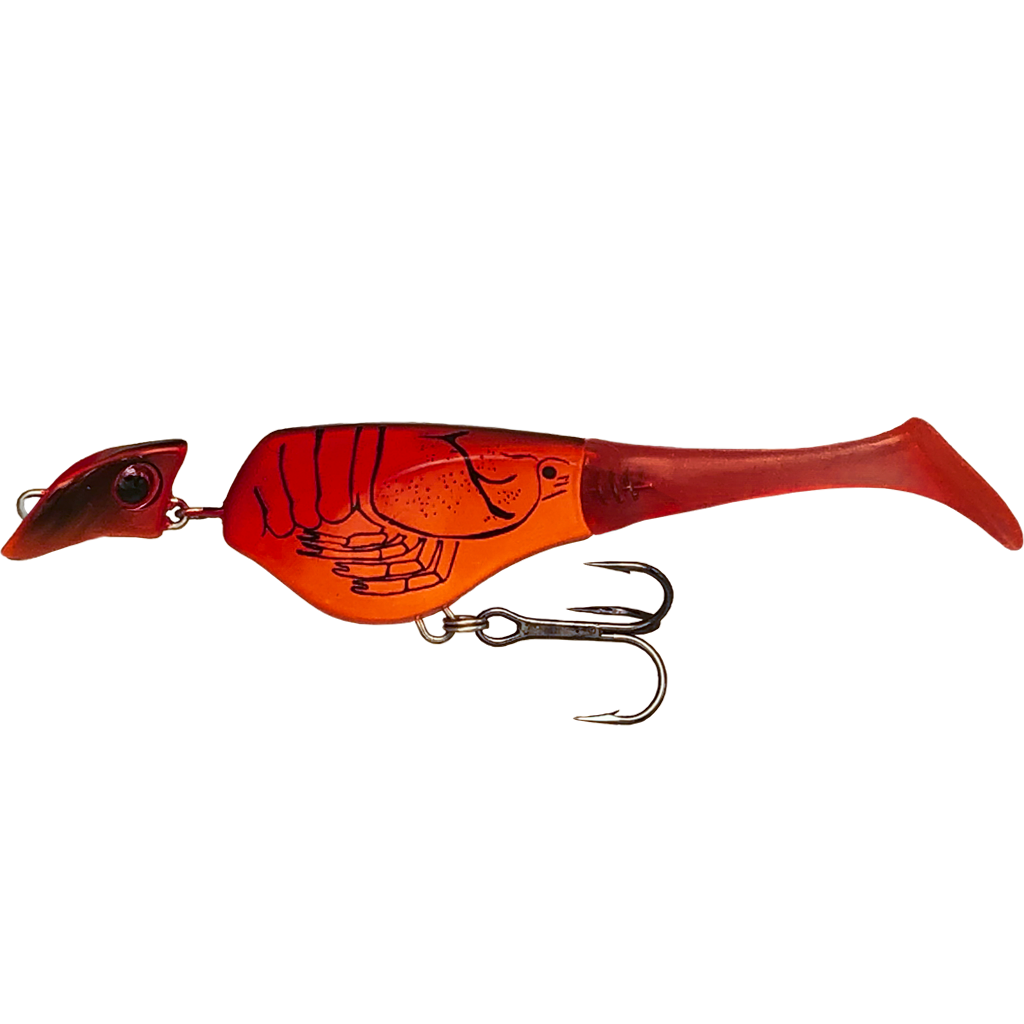 Headbanger Shad - Sinking - Red Craw